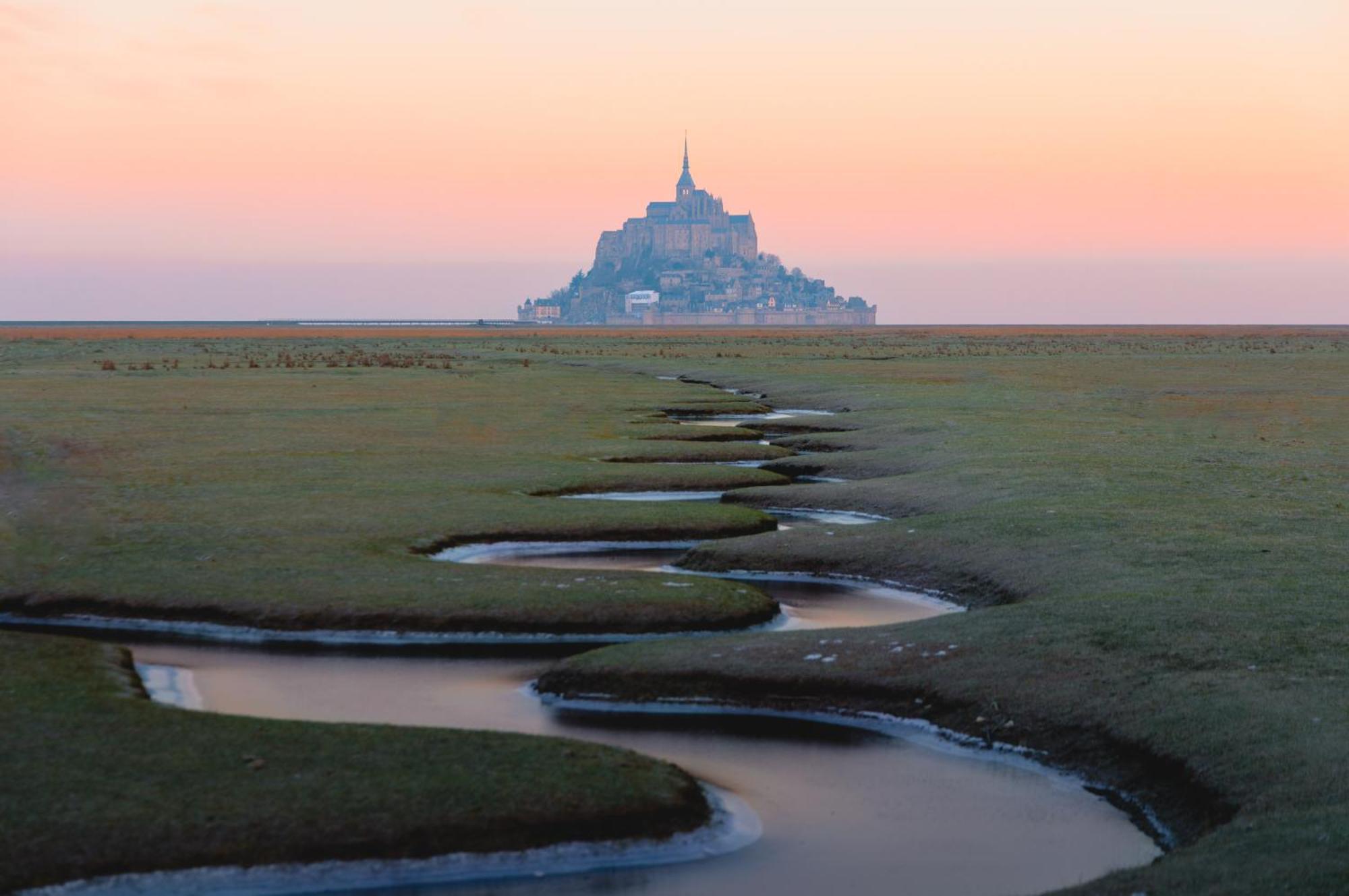 L'Aurore De La Baie, Vue Sur Le Mont-Saint-Michel Huisnes-sur-Mer Kültér fotó